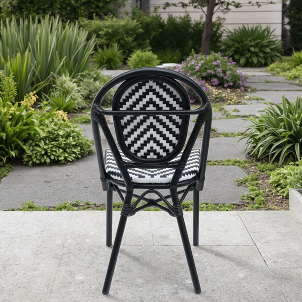 3 Pieces CafeRattan Garden Dining Table and Chairs Set