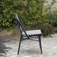 3 Pieces CafeRattan Garden Dining Table and Chairs Set
