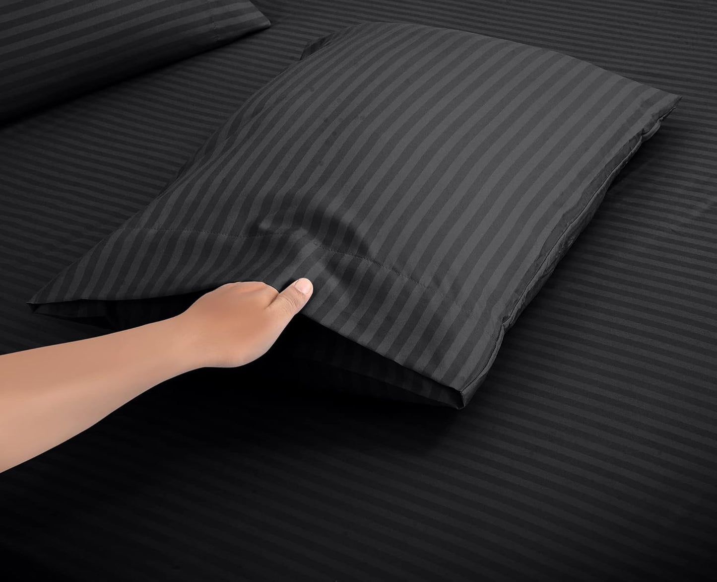 4 Piece Bedding Set brushed Microfiber Flat Sheet