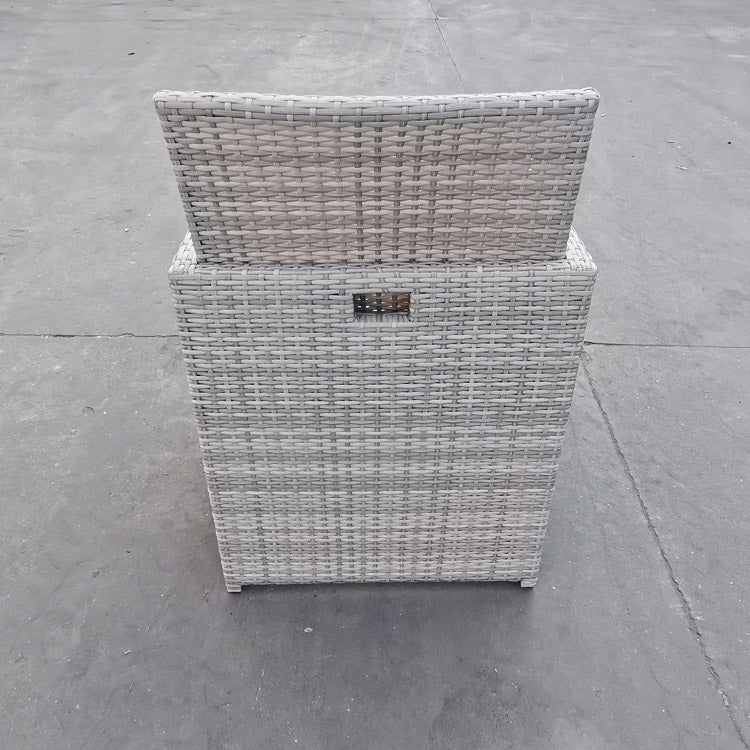 Modern Outdoor Aluminum Rattan Dining Table Set