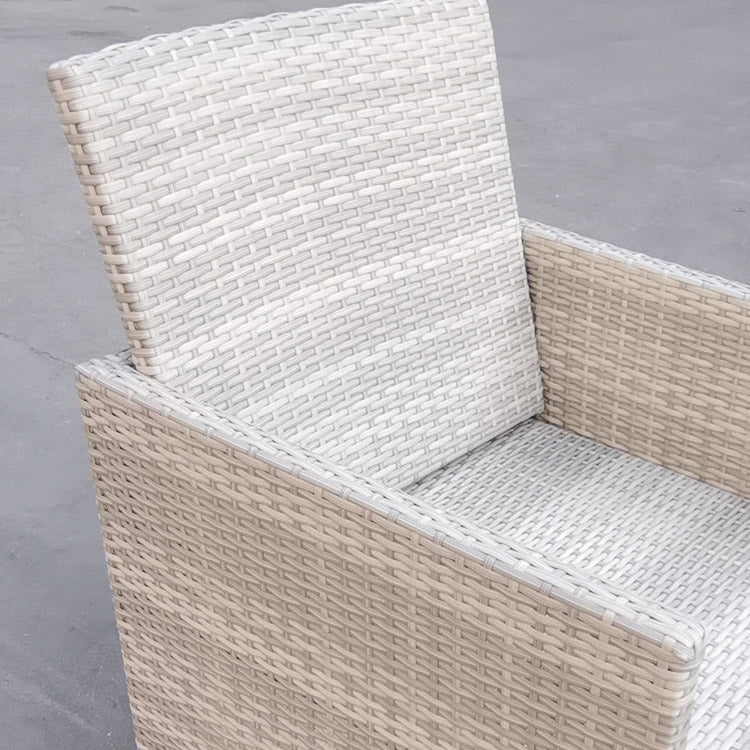 Modern Outdoor Aluminum Rattan Dining Table Set