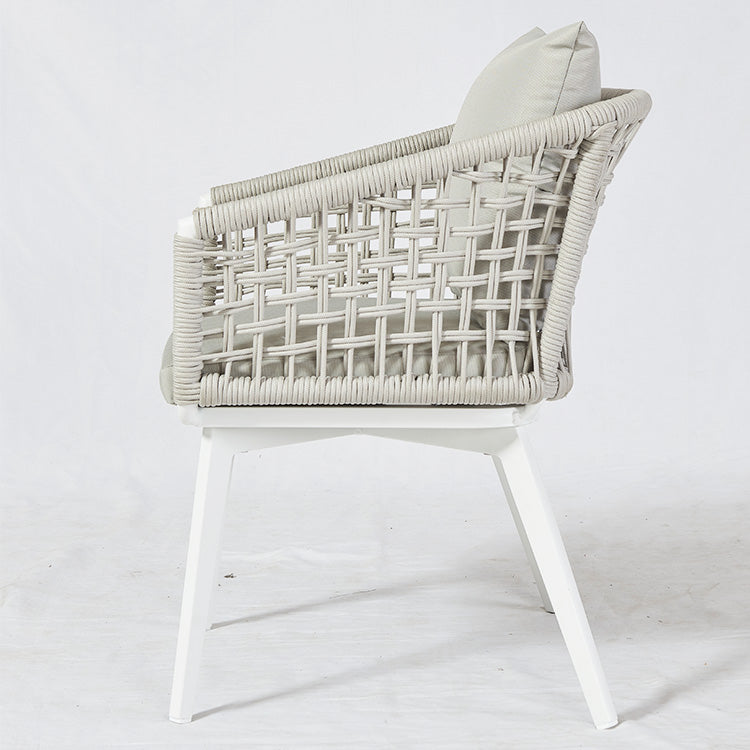 7 Pcs Aluminum Balcony Outdoor Garden Dining Table Set