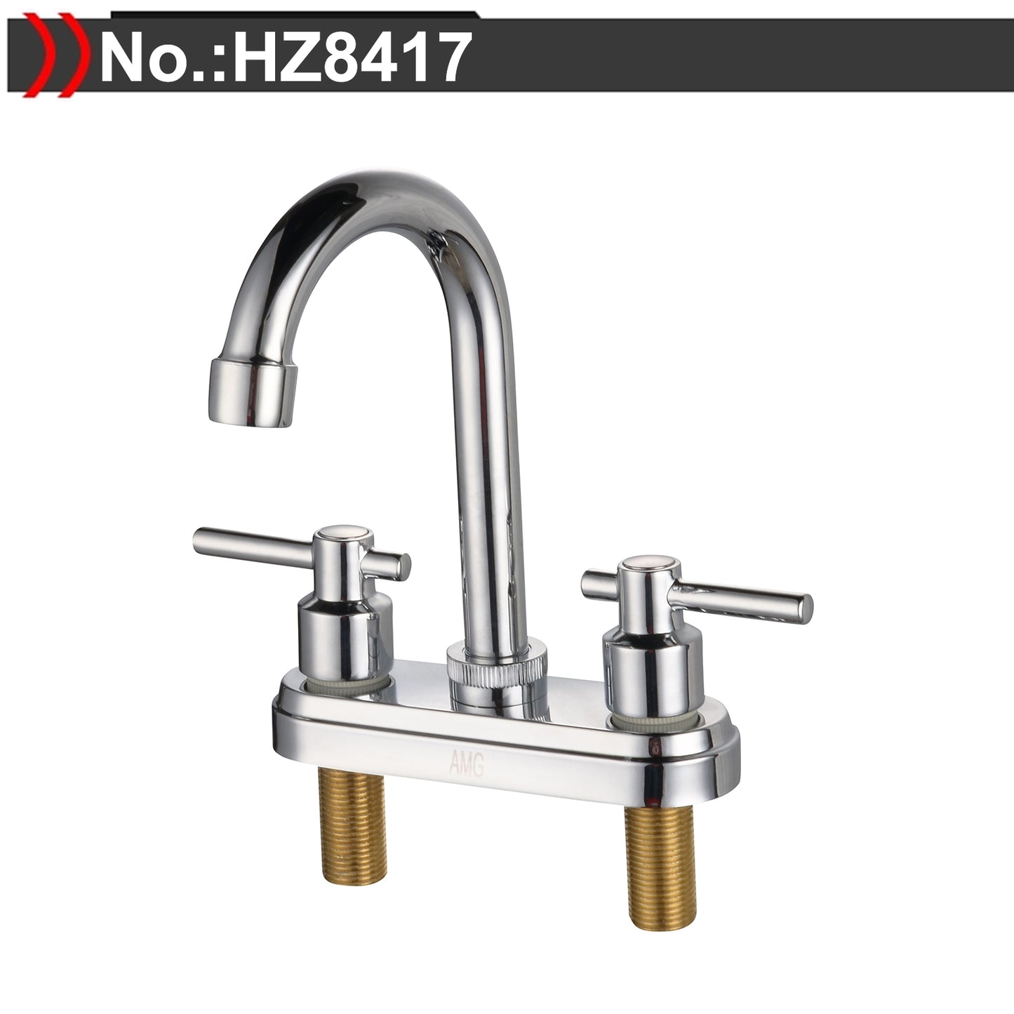 4 Inch Dual Handles Lavatory Restroom Faucet