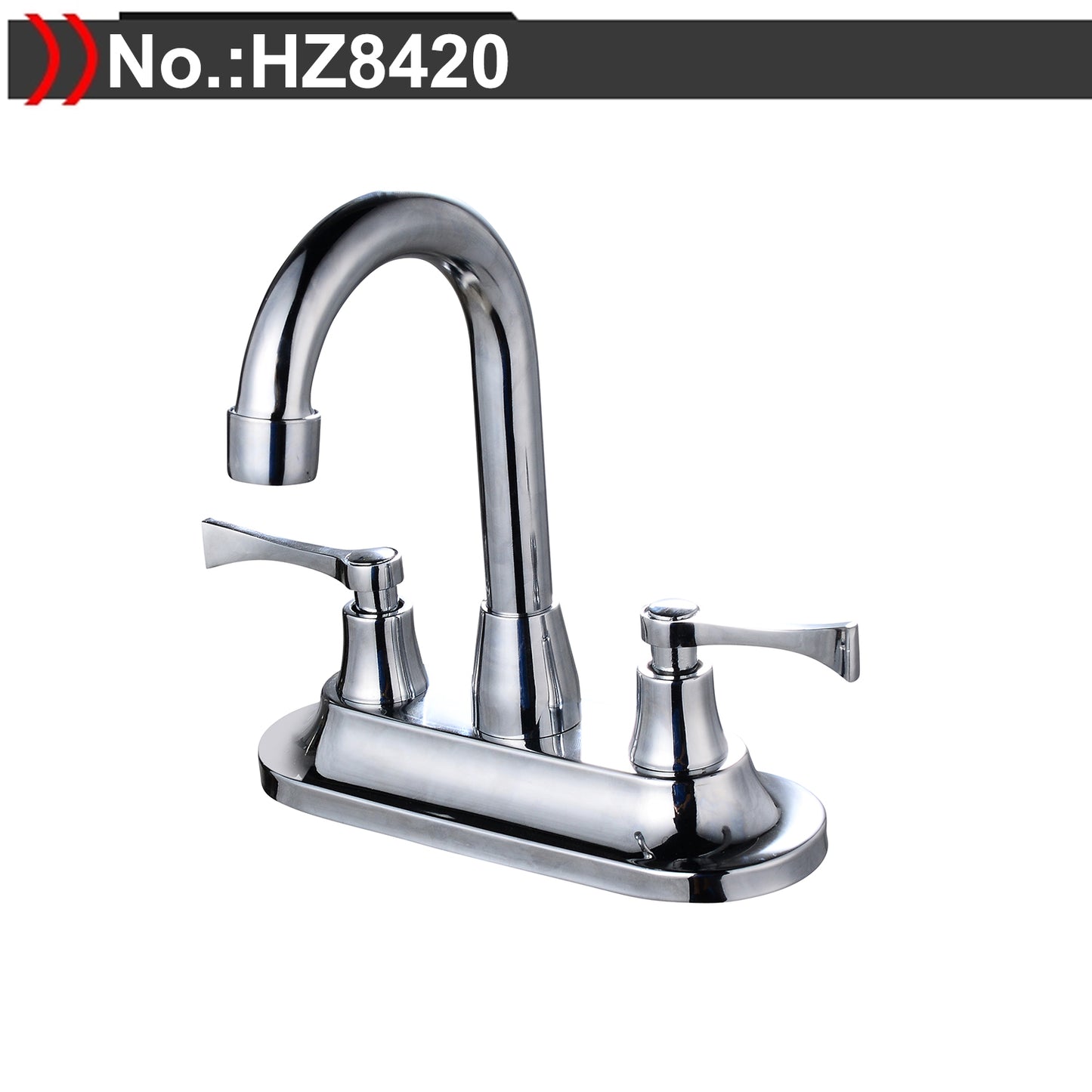 4 Inch Dual Handles Lavatory Restroom Faucet